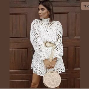 H&M eyelet embroidered tunic